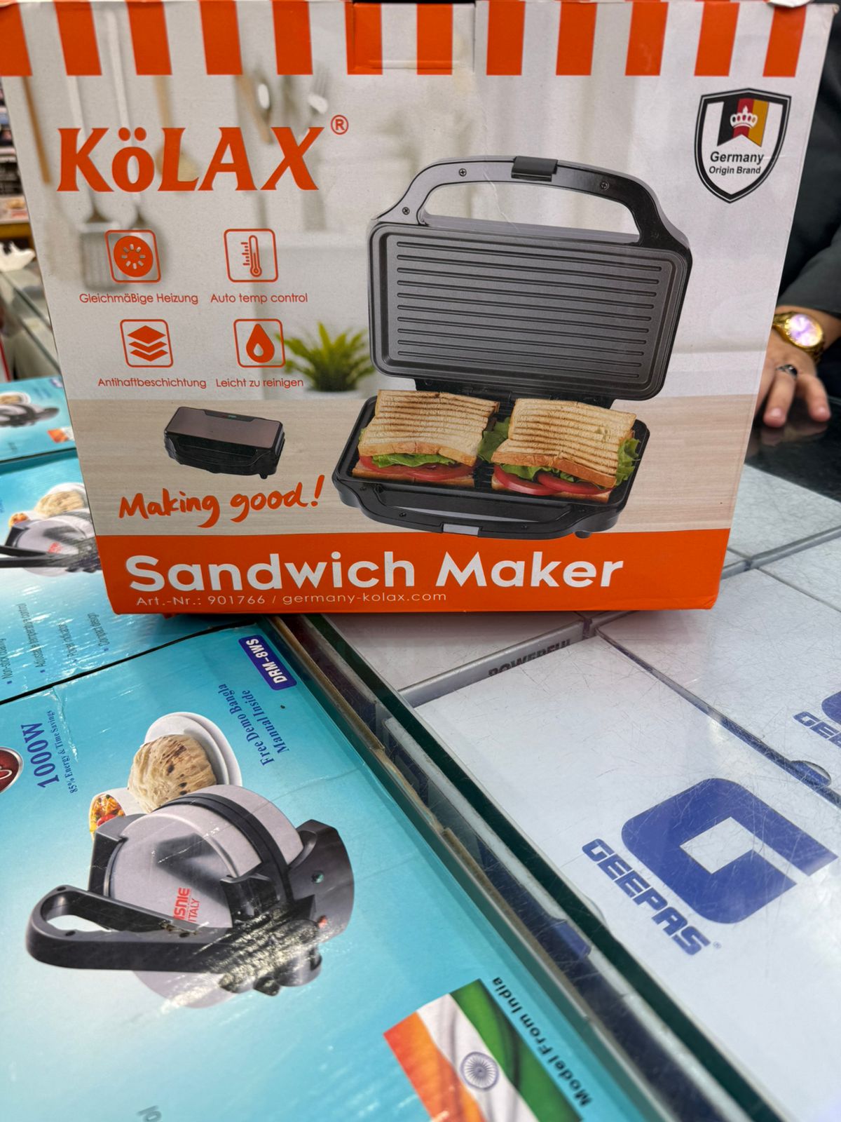 KOLAX deep filled sandwich maker