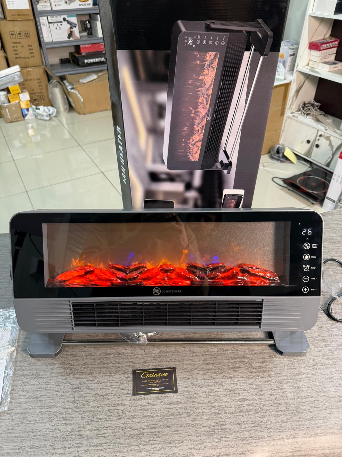 1500W Electric Fireplace Heater with Remote - Buy Online Pakistan | Galaxiee.com