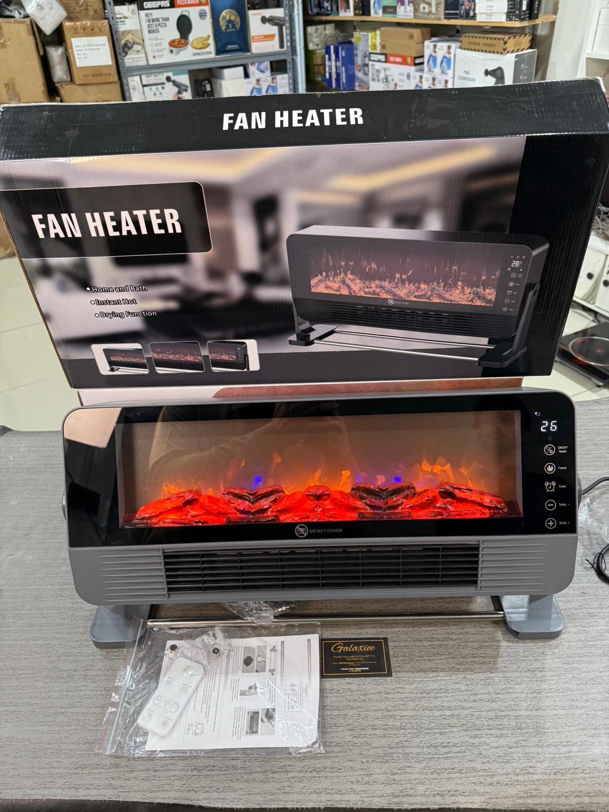 1500W Electric Fireplace Heater with Remote - Buy Online Pakistan | Galaxiee.com