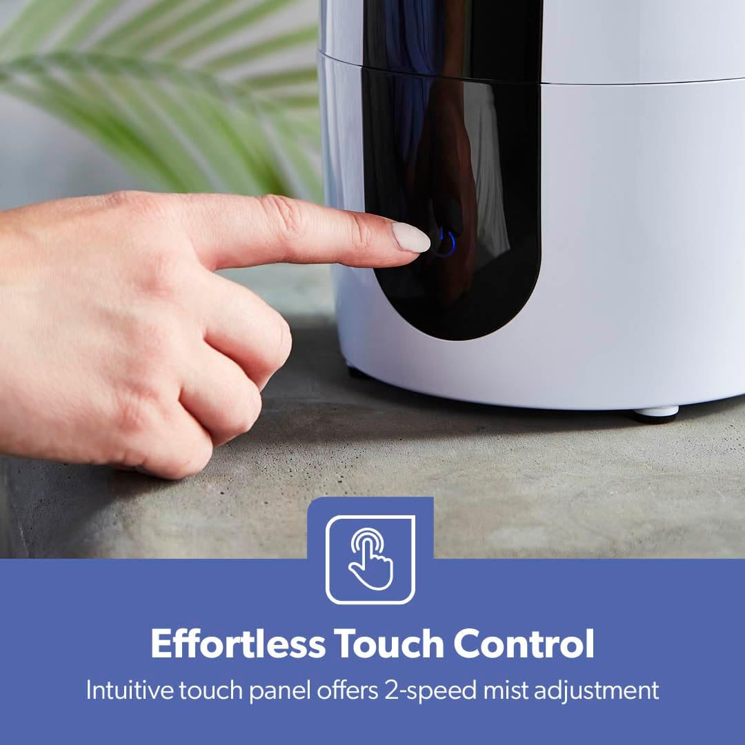 Geepas Ultrasonic Humidifier – 2.6L Cool Mist Air Purifier | 360° Nozzle & Touch Control