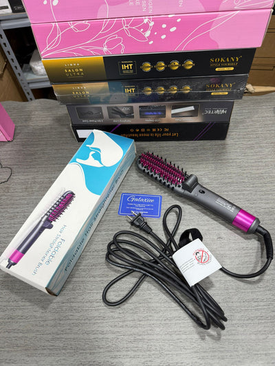 3 in 1 Foldable Hair Brush Mini Straightener Comb Electric Beard Hair Straightener Brush