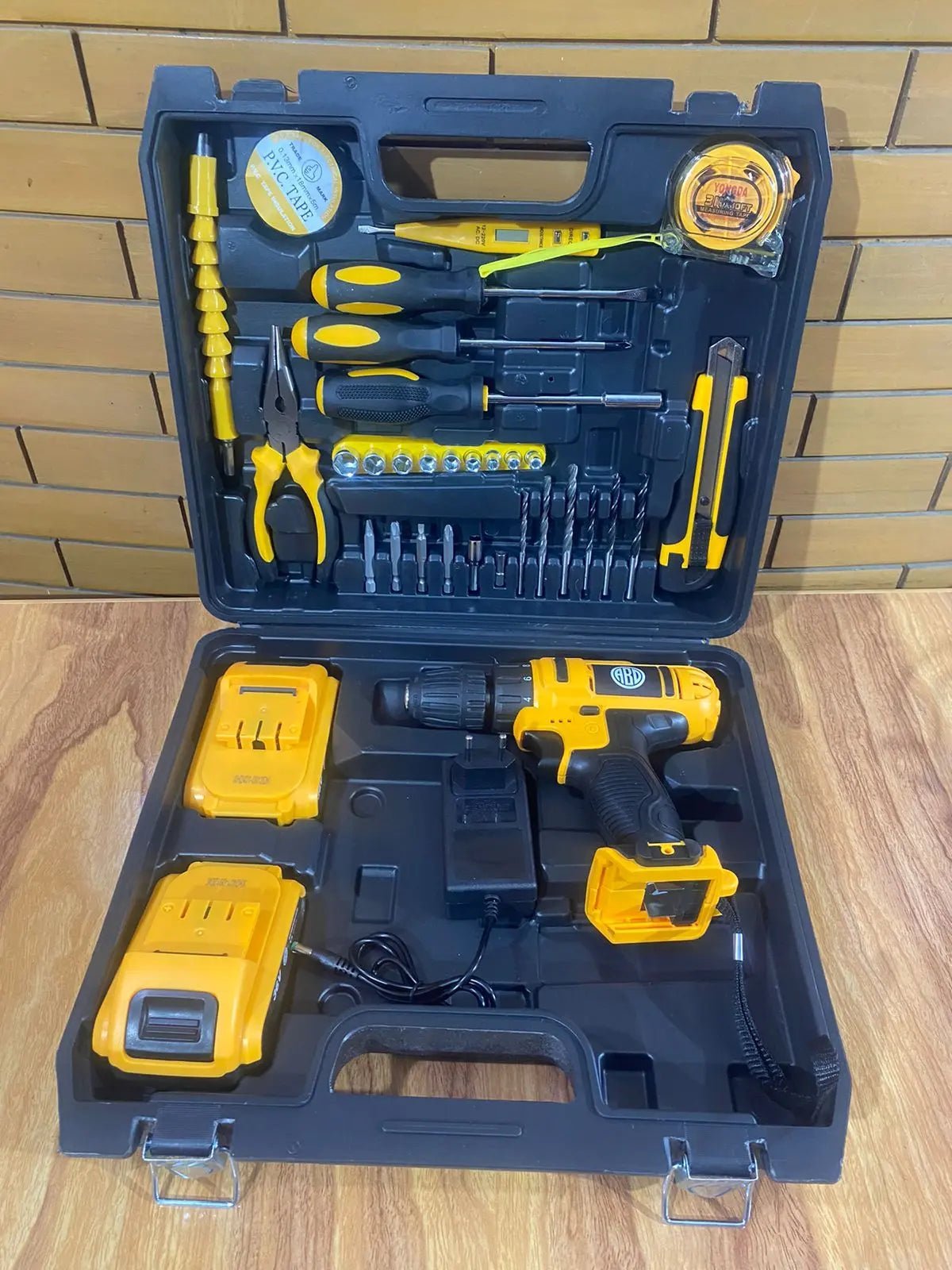 34pcs Double Battery Rechargeable Drill All in One Set - Buy Online Pakistan | Galaxiee.com