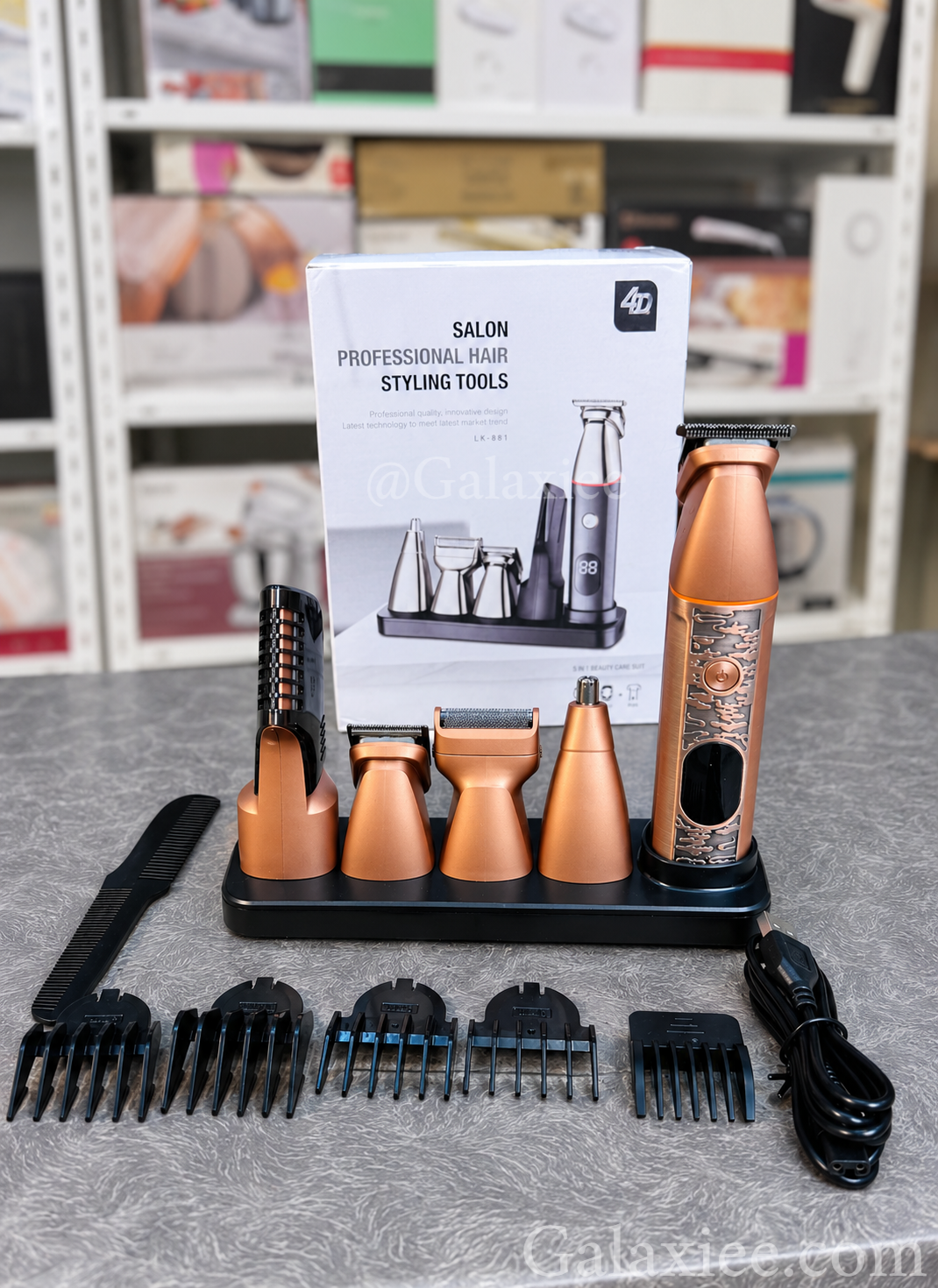 5-in-1 Professional Grooming Kit & Shaver 4D LK-881 – Galaxiee