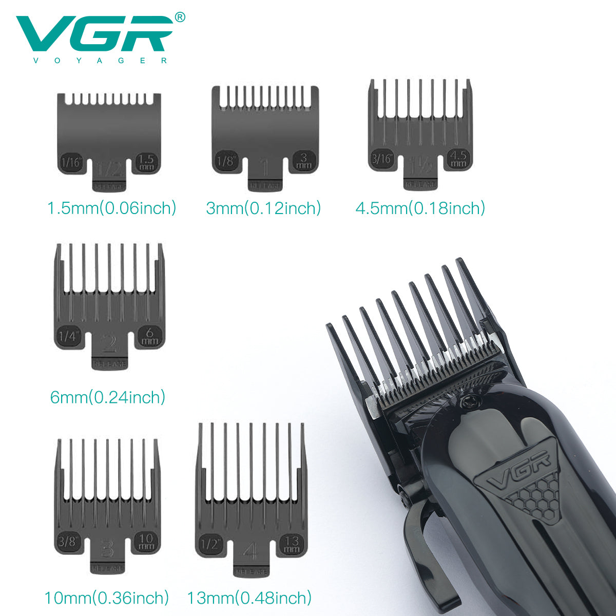 VGR V-282 Hair Trimmer Rechargeable Trimmer Professional Haircut Machine