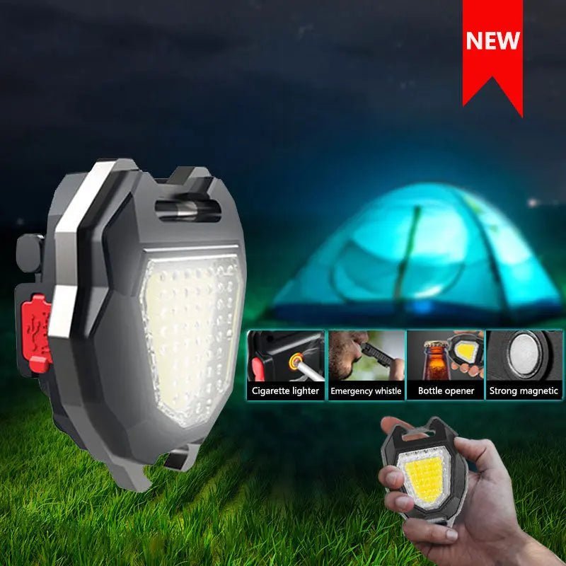 6 in 1 Multifunctional LED Powerful Flashlight Keychain - Galaxiee.com