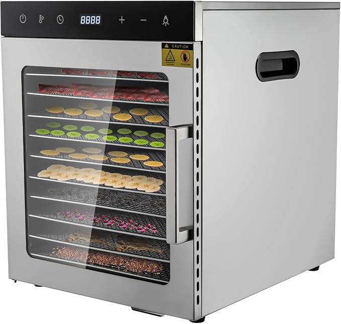 Premium Stainless Steel Food Dehydrator – 10 Trays