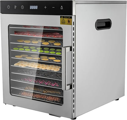 Premium Stainless Steel Food Dehydrator – 10 Trays