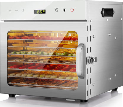 Premium Stainless Steel Food Dehydrator – 10 Trays