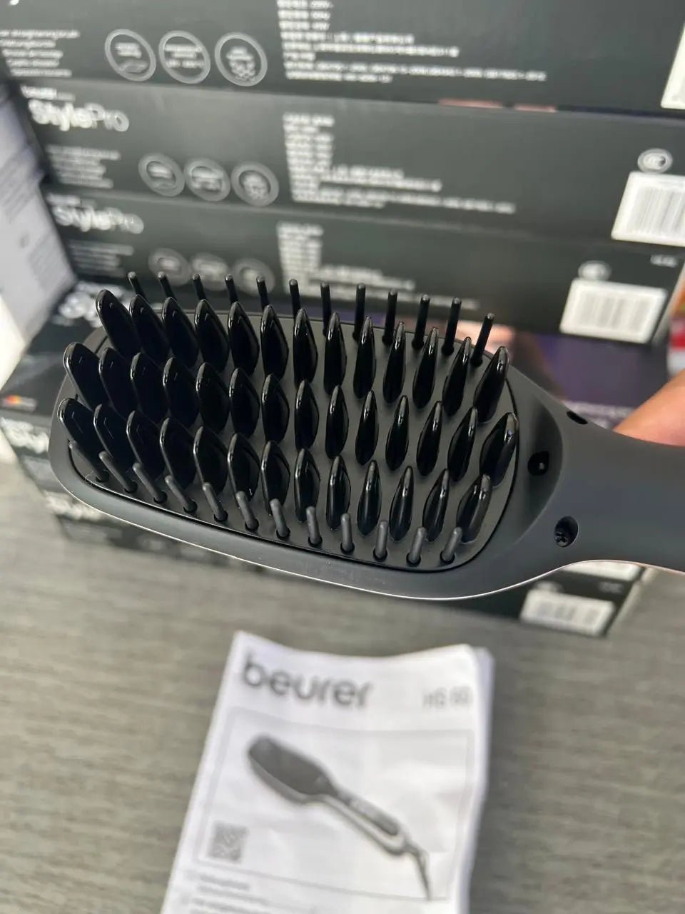 Beurer Germany Style Pro Diamond Straightener Brush HS 60 - #galaxiee.com#