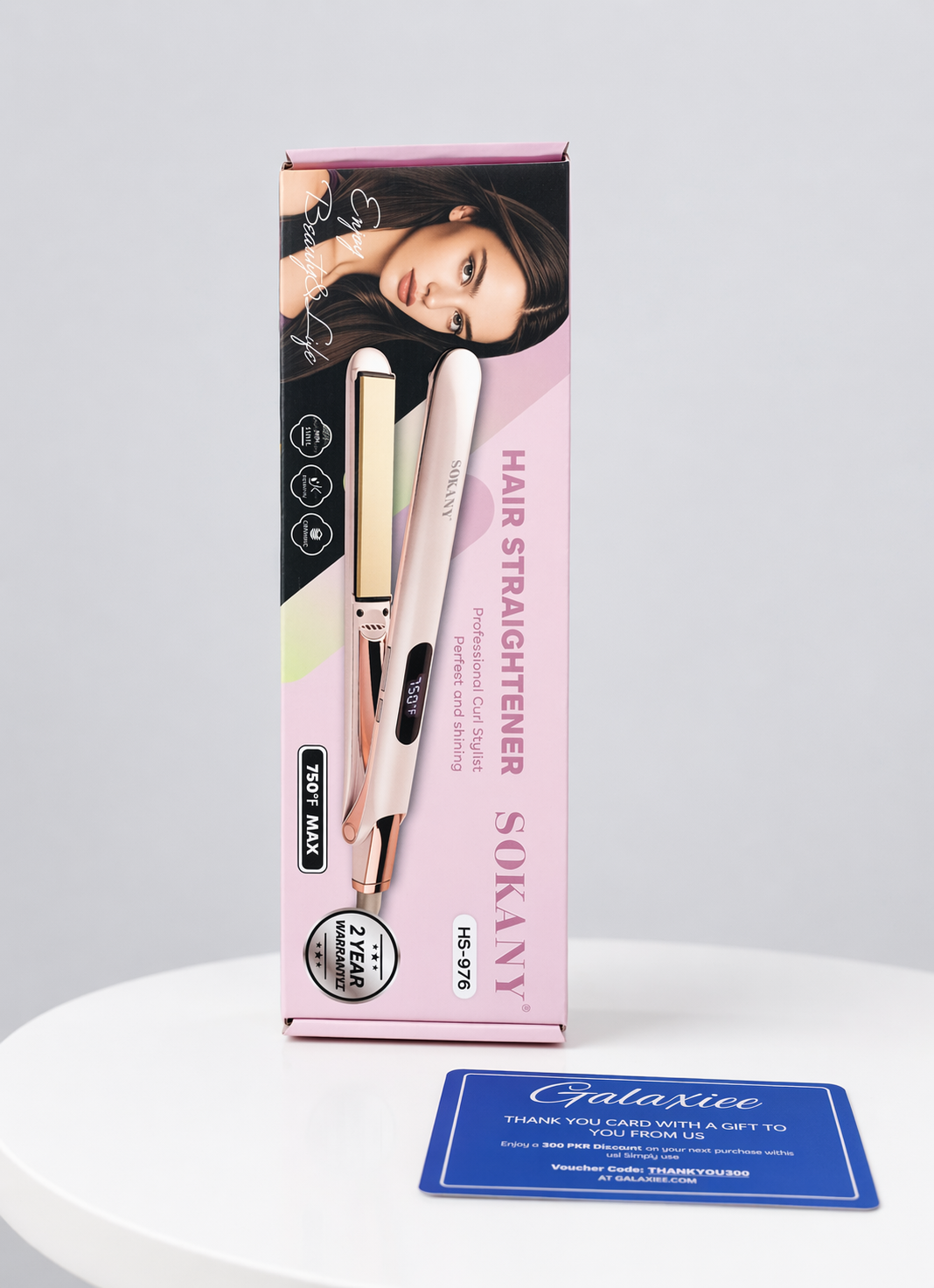 Sokany HS-976 Professional Hair Straightener & Curl Stylist