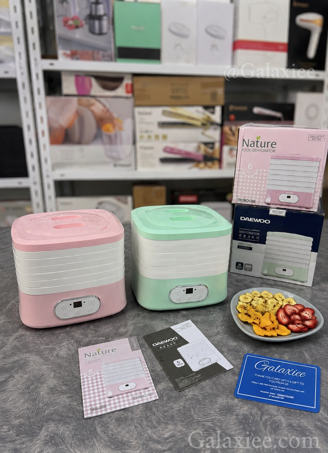 Korean 6-Tray Food Dehydrator 230W Adjustable Temperature Dryer