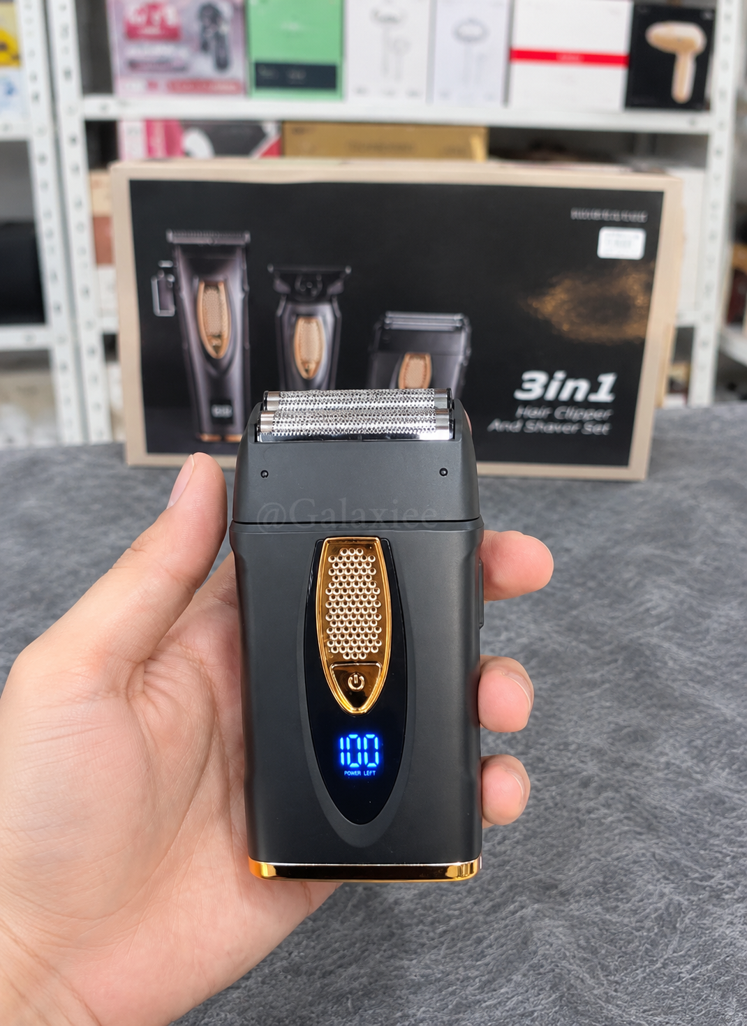 3-in-1 LED Hair Clipper & Shaver Kit 929 – Galaxiee