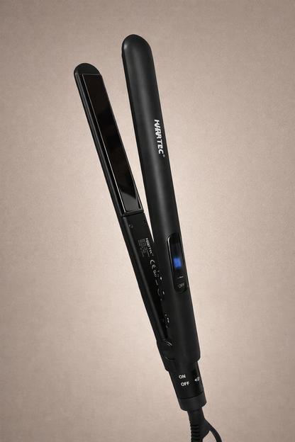 HAIRTEC Digital Hair Straightener 45W – Titanium & Chromium Plates, 50–230°C Fast Heat