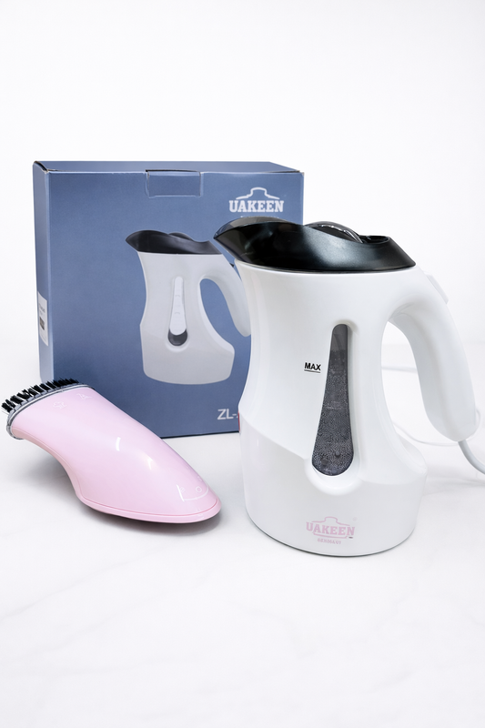 UAKEEN 2-in-1 Electric Kettle & Handy Garment Steamer | Fast Heating | Portable Design