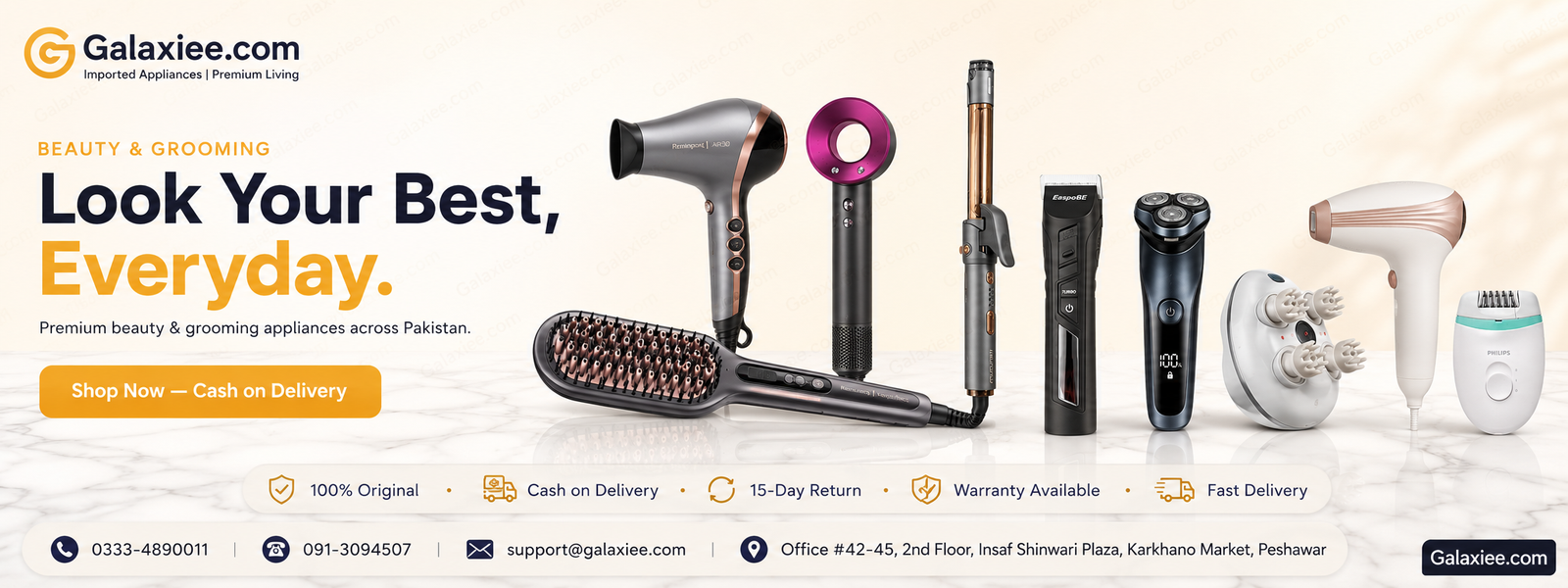 Look Your Best Everyday - Beauty & grooming appliances Pakistan | Galaxiee