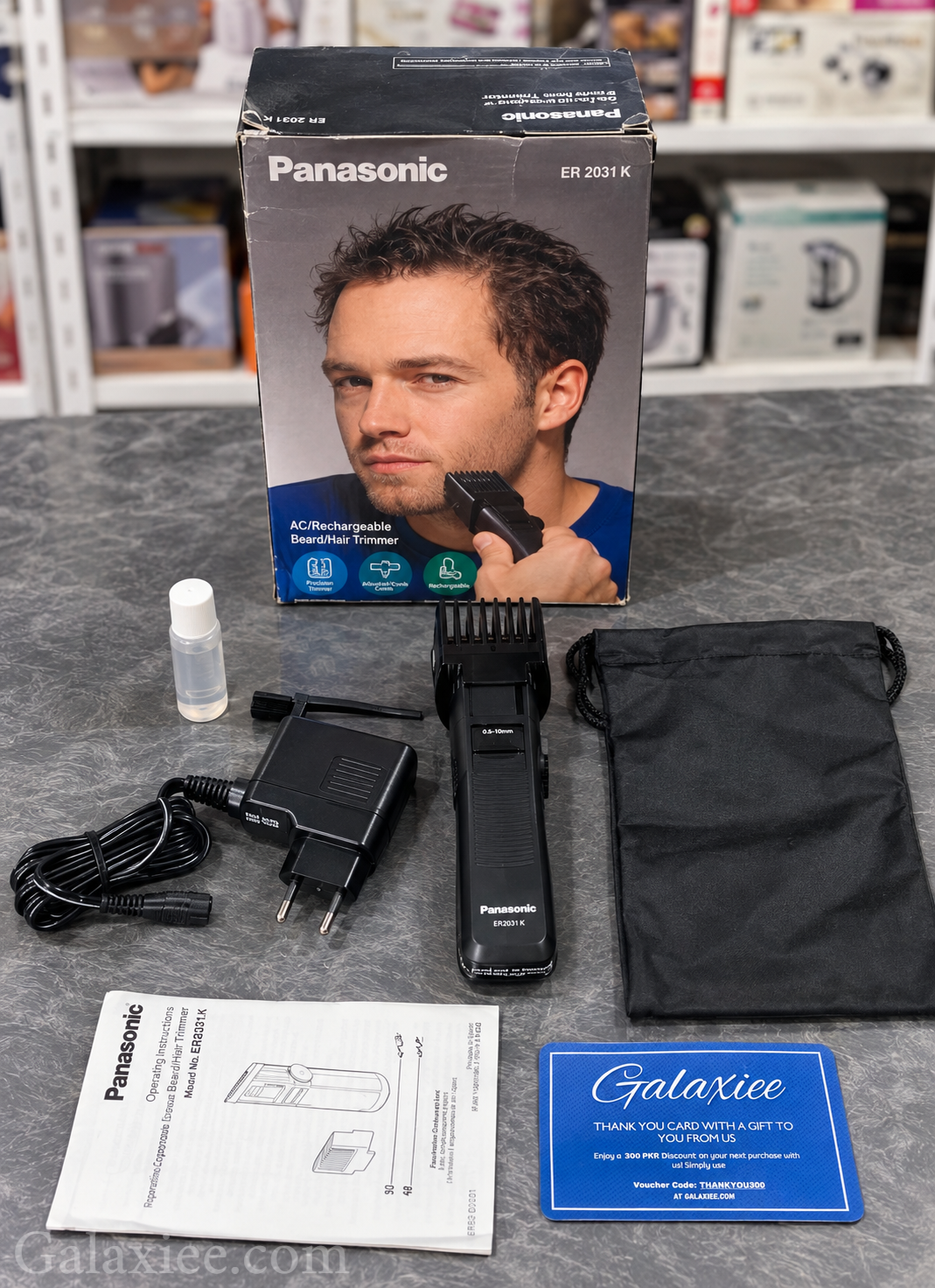 Panasonic ER2031K Rechargeable Hair & Beard Trimmer – Galaxiee