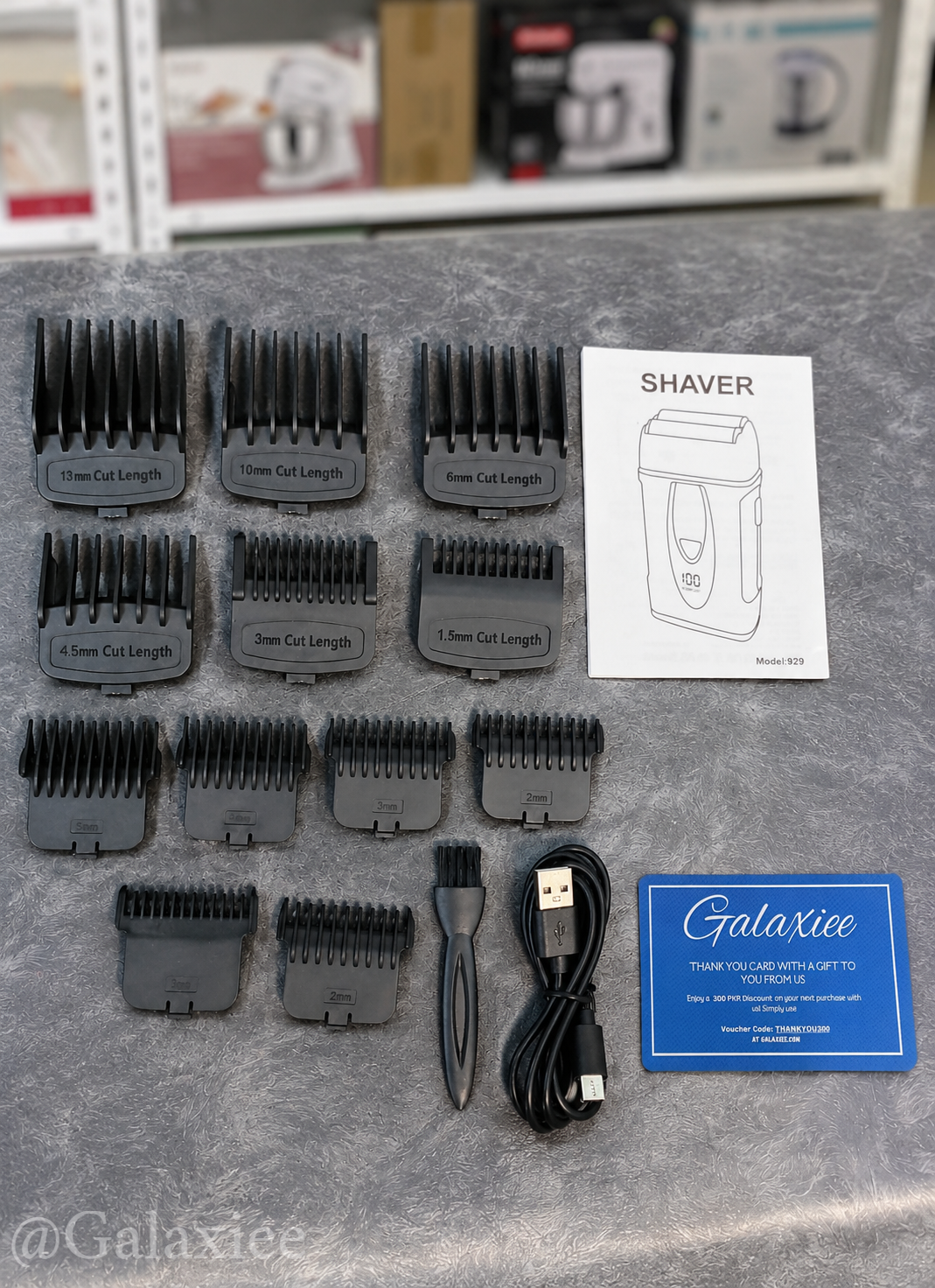 3-in-1 LED Hair Clipper & Shaver Kit 929 – Galaxiee