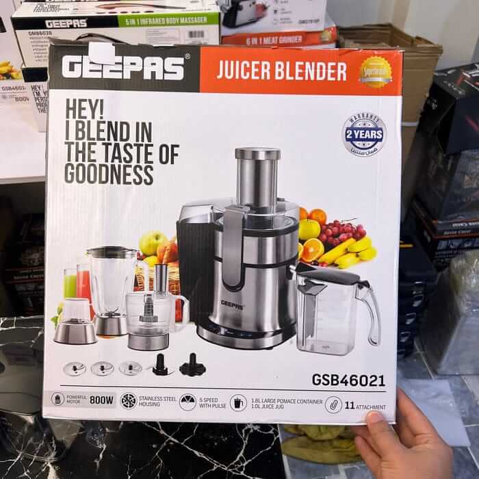 Geepas 11 in 1 Juicer & Blender GSB46021( 2 years warranty) - #galaxiee.com#