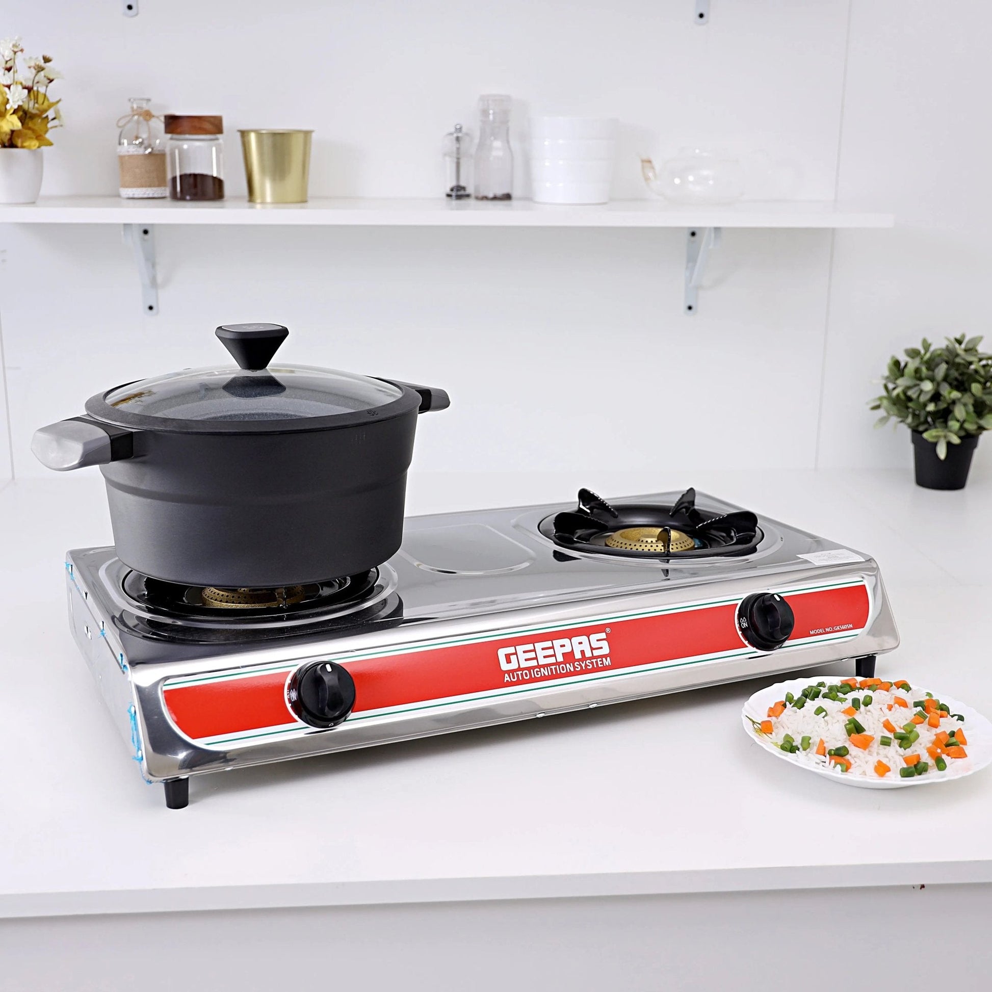 Geepas Gas Cooker GK5616 & GK5613 - #galaxiee.com#