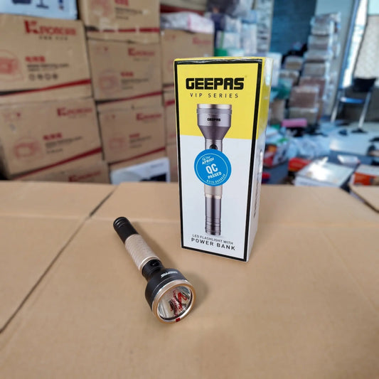 Geepas VIP Series Flashlight with Power Bank GFL4666 galaxiee.com