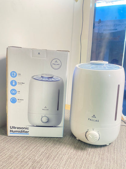 Pallas Ultrasonic Cool Mist Humidifiers with 5L Water tank