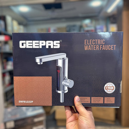 Geepas Instant Electric Water Heating Faucet – Model GWF61222P | Instant Hot Water Tap