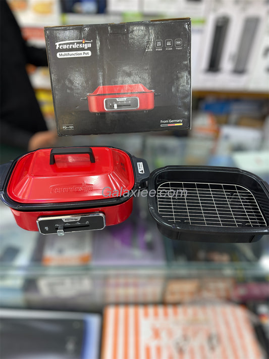 Feuerdesign Multifunction Electric Hot Pot | Grill, Fry & Cook in One