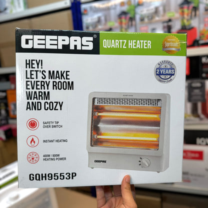Geepas Quartz Heater GQH9553P Instant Warmth & Cozy Comfort
