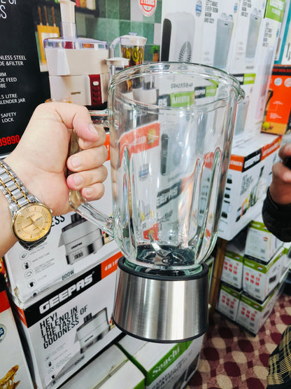 Geepas GSB46016 12-in-1 Kitchen Master Juicer Blender | 800W Multi-Function Food Processor with LCD Display