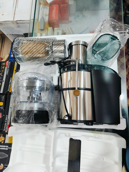 Geepas GSB46016 12-in-1 Kitchen Master Juicer Blender | 800W Multi-Function Food Processor with LCD Display