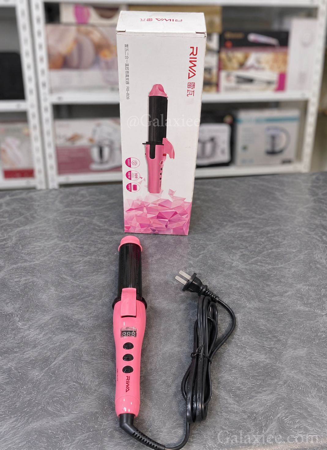 RIWA Pink 2-in-1 Hair Straightener & Curler with Digital Display – Galaxiee