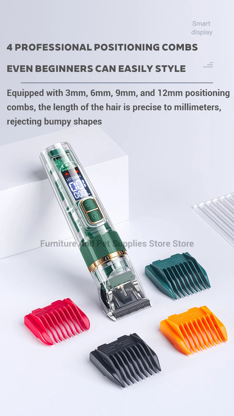 Cat & Dog Hair Clipper – Professional Pet Grooming Trimmer with Digital Display | Rechargeable Pet Clipper in Pakistan