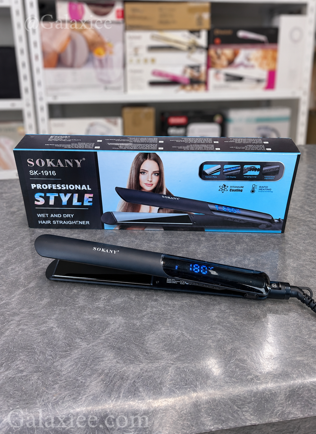 SOKANY SK-1916 Wet & Dry Digital Hair Straightener – Galaxiee