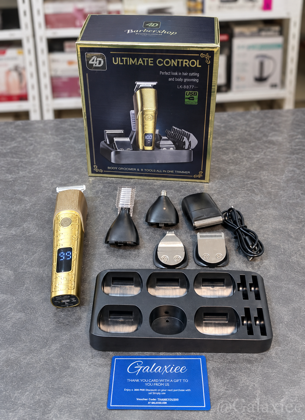 6-in-1 Professional Grooming Kit & Shaver 4D Ultimate Control UK-887 – Galaxiee