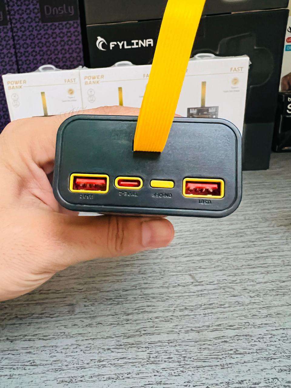 66W Transparent Power Bank 20000mAh – PD Fast Charging with Digital Display