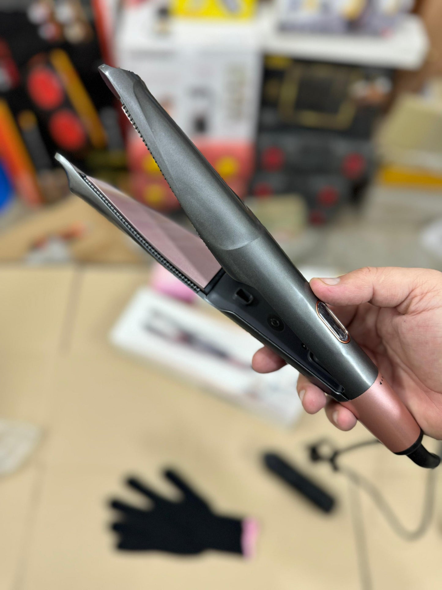 2-in-1 Hair Twist Straightener & Curling Iron — Dual Function Flat Iron for Sleek Straight Hair or Natural Curls