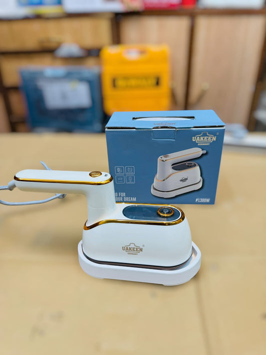 UAKEEN Germany Steam & Dry Iron – 1300W Ceramic Soleplate with Vertical Steam