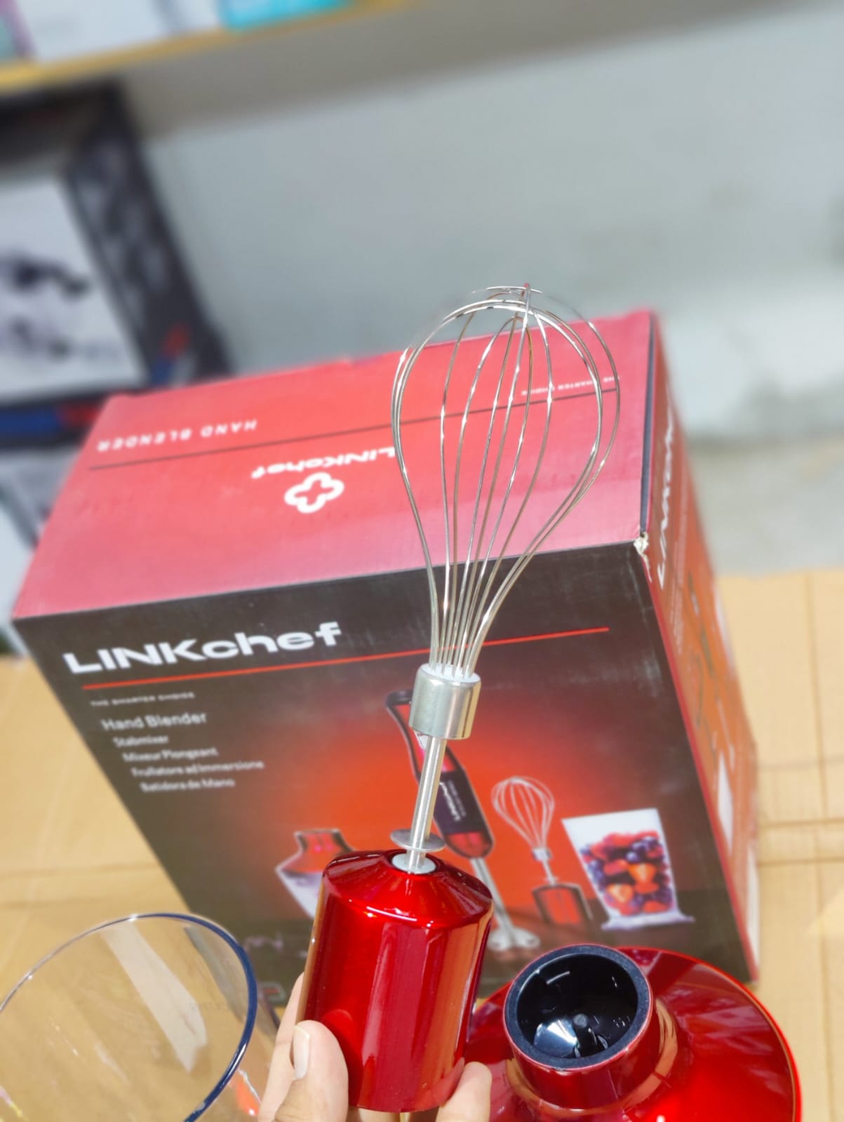 LINKChef 5 in 1 Hand Blender Multi Function Kitchen Mixer Set