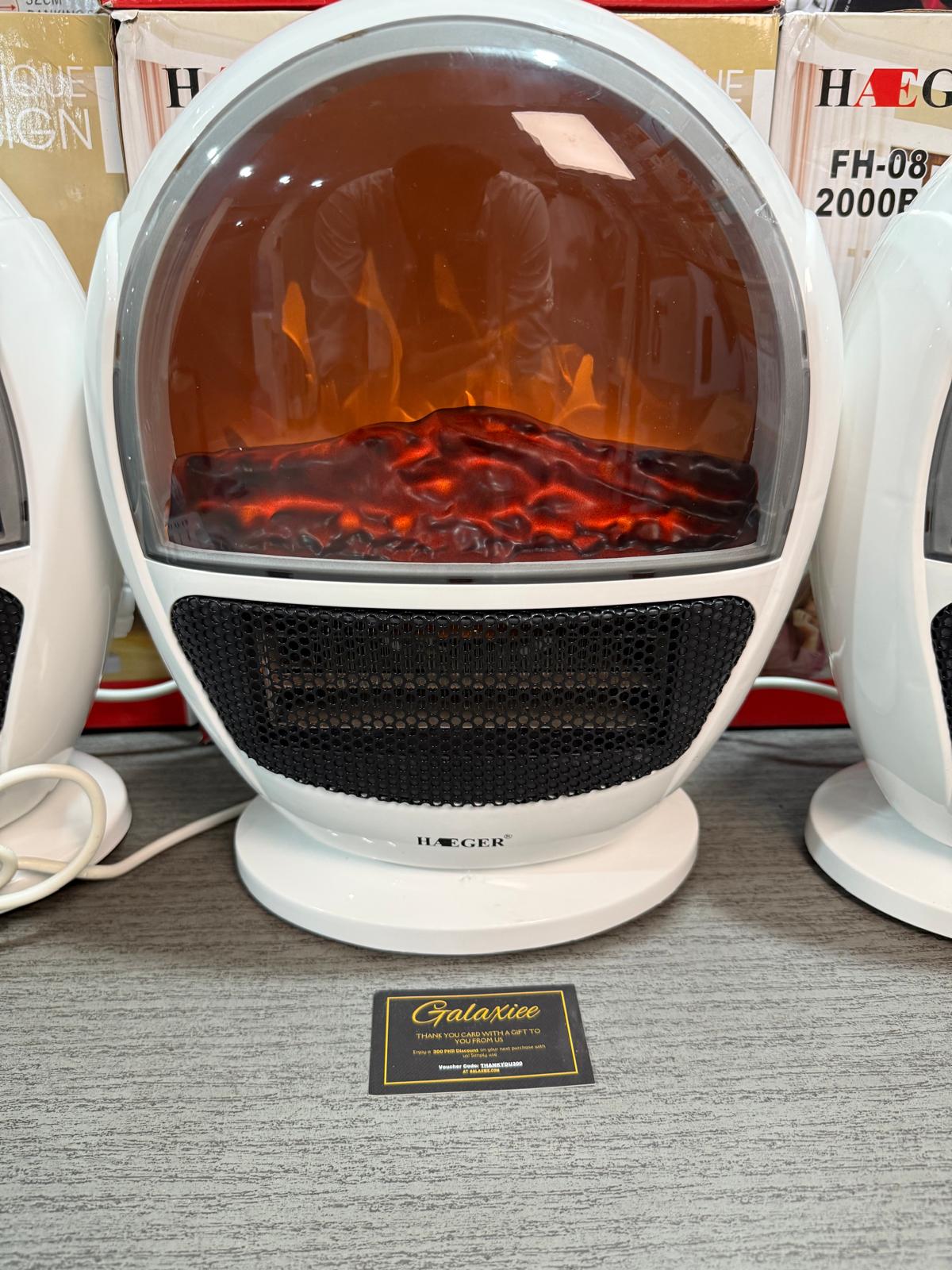Original Haeger Flame Heater Fan Heater