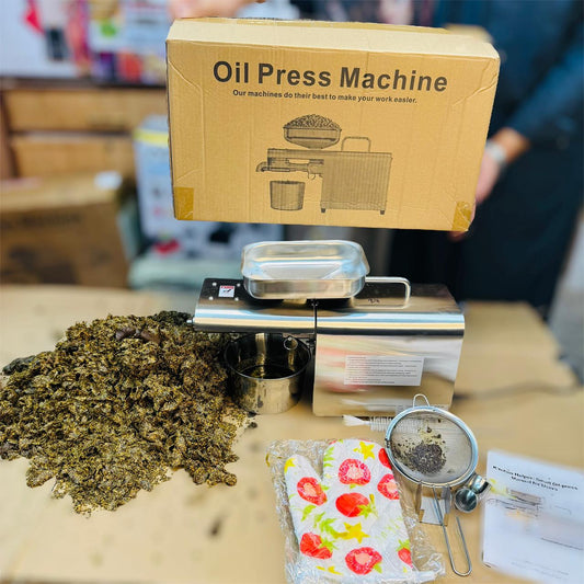 Stainless Steel Oil Press Machine – Pure & Fresh Oil at Home!