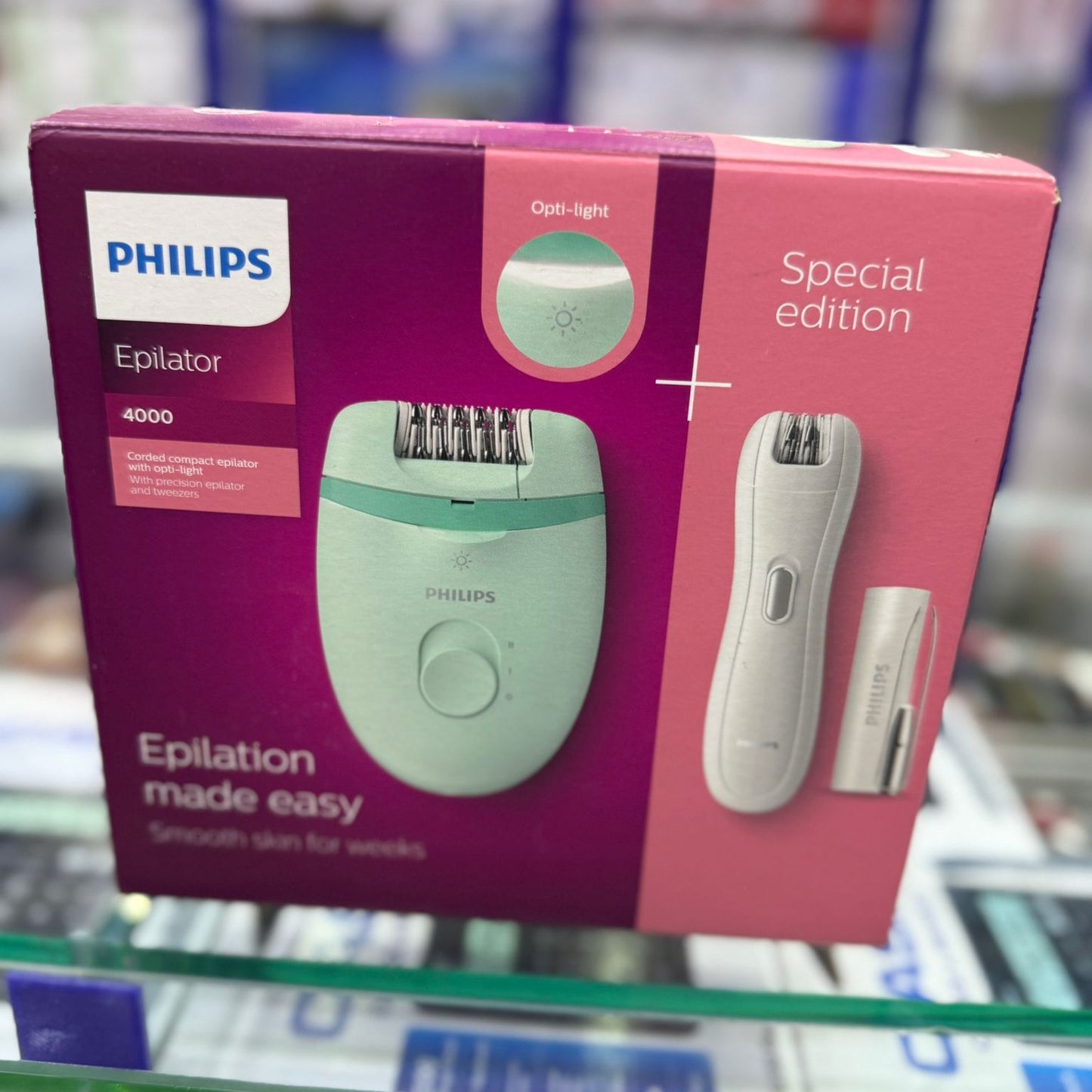 Philips Epilator 4000 – Special Edition Hair Removal Set