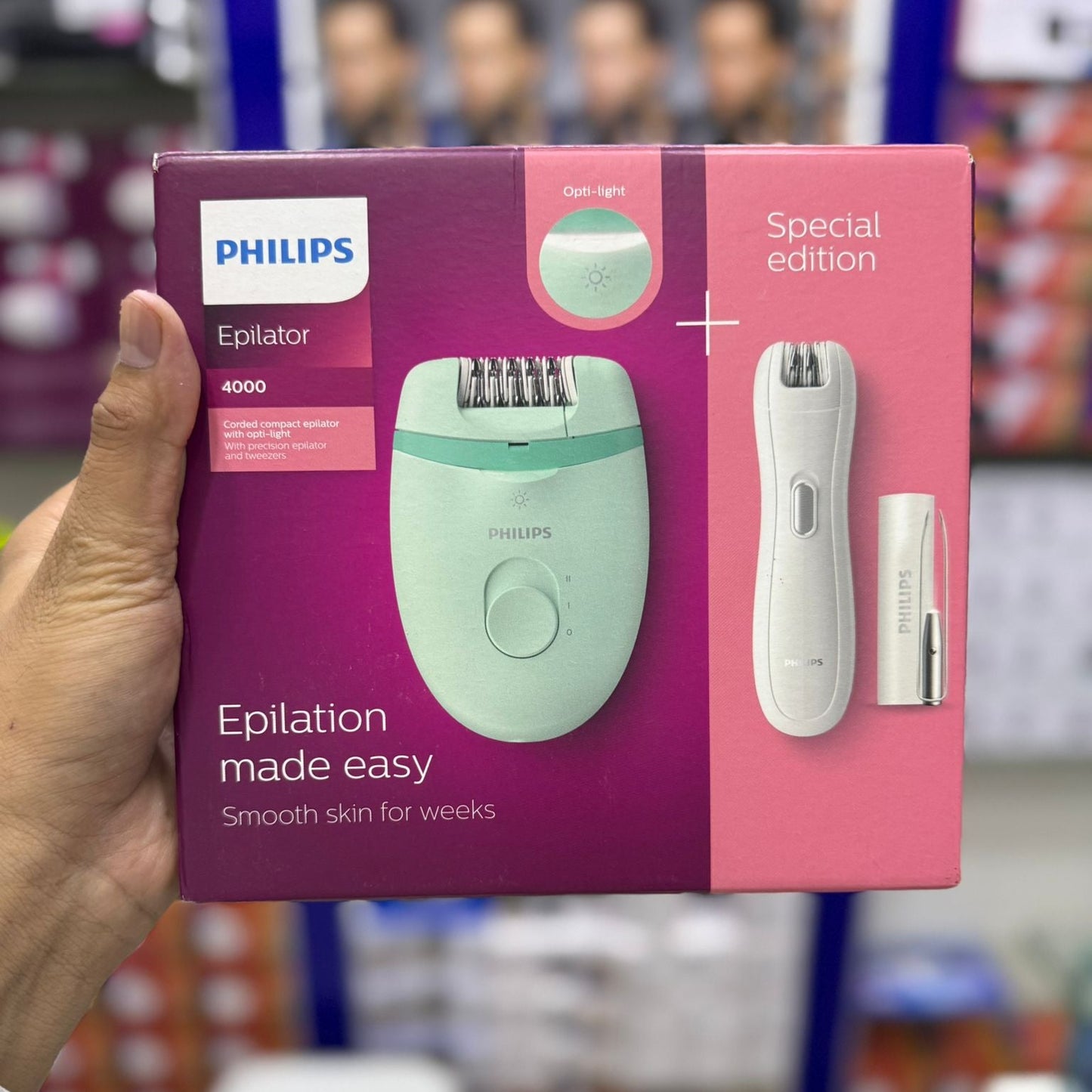 Philips Epilator 4000 – Special Edition Hair Removal Set