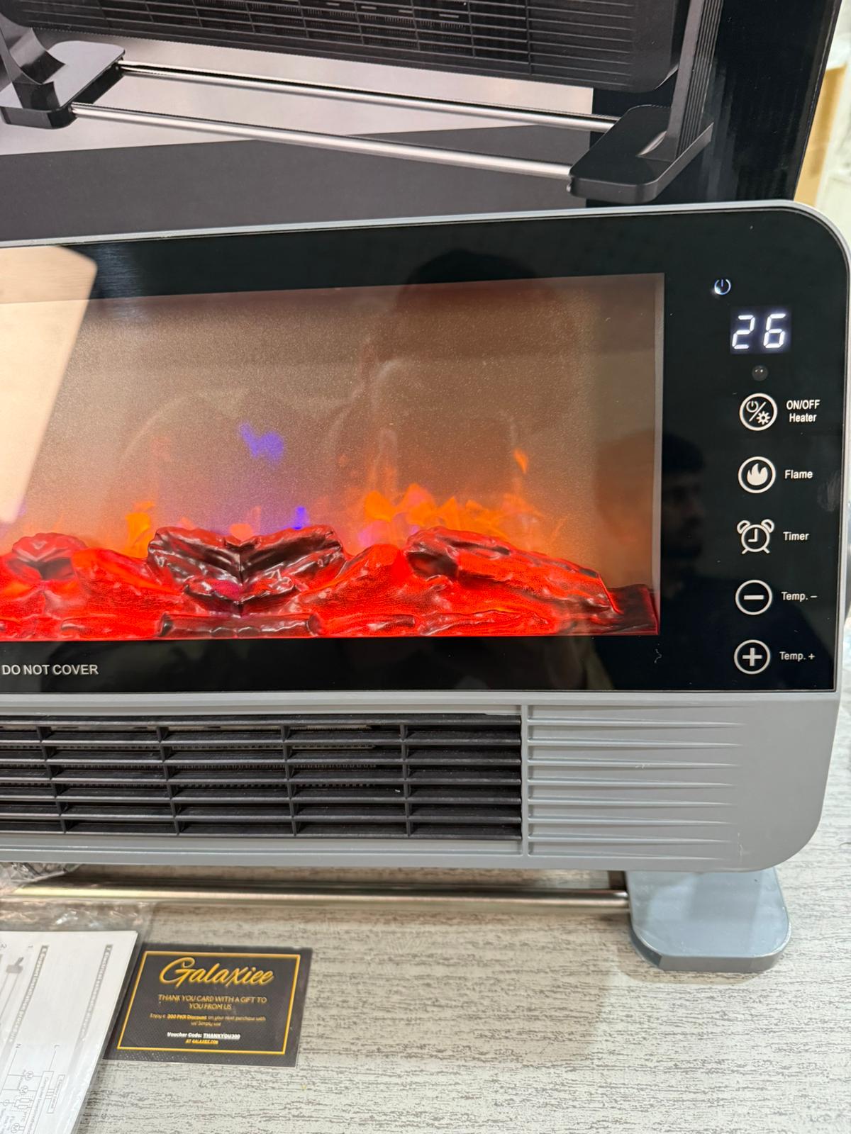 1500W Electric Fireplace Heater with Remote