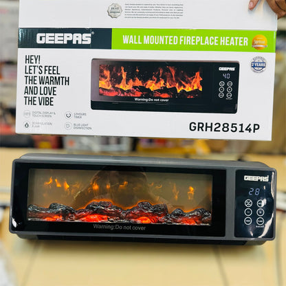 Geepas 3D Flame Wall Heater – GRH28514P