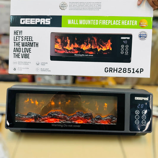 Geepas 3D Flame Wall Heater – GRH28514P