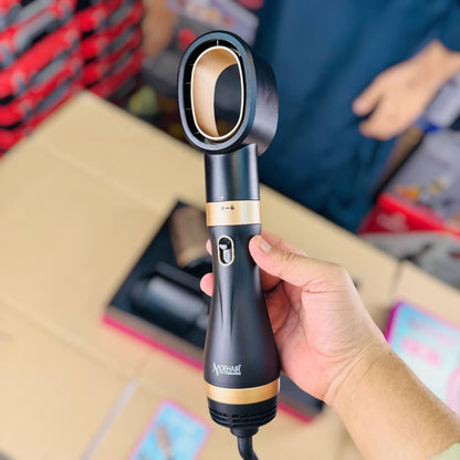 Geepas MoeHair Pro 4-in-1 Hair Styler Professional Hair Dryer, Curler & Straightener