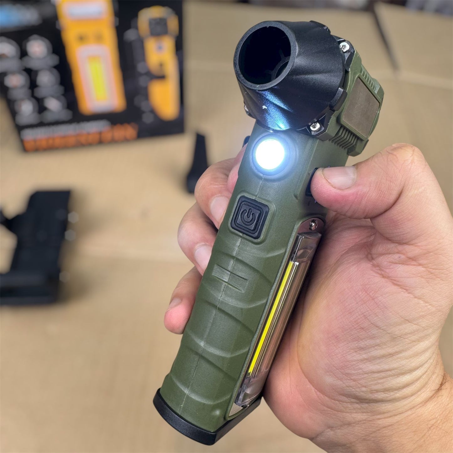 7-in-1 Turbo Jet Blower with Flashlight & Cutter