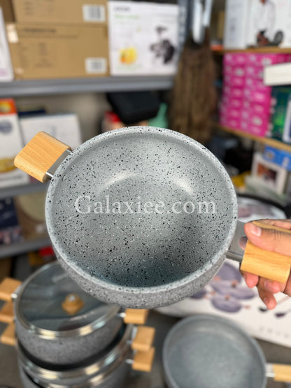 German Lot Bakhshie 13-Piece Granite Cookware Set | Heavy-Duty Non-Stick | Premium LOT Import