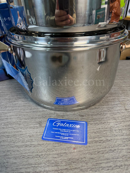 German Lot Peterhof 8-Piece Stainless Steel Cookware Set | Premium PH-Series