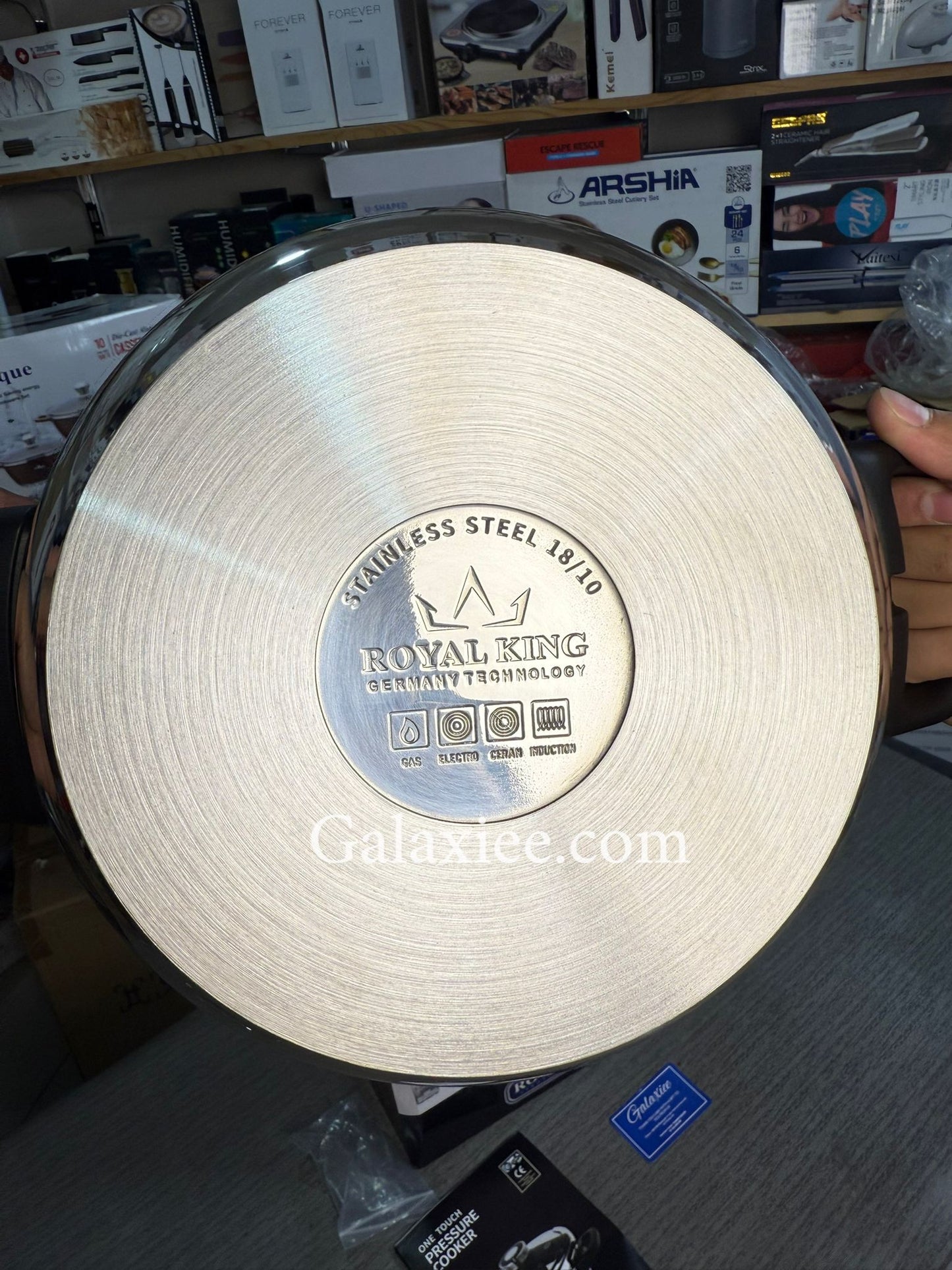 German Lot Royal King 2-in-1 Pressure Cooker 4 L + 6 L | 22 cm Stainless Steel